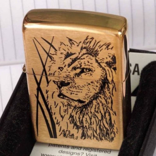 499 ZIPPO ЗажигалкаProud Lion Brushed Brass фото 3 499 ZIPPO ЗажигалкаProud Lion Brushed Brass фото 3