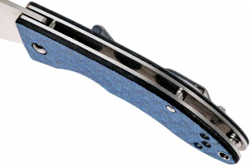 Складной нож Spyderco Lil' Lum Blue Nishijin - 205GFBLP фото 2 Складной нож Spyderco Lil' Lum Blue Nishijin - 205GFBLP фото 2