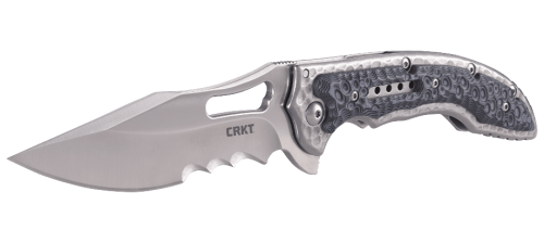 Складной нож CRKT Fossil™ BLACK WITH VEFF SERRATIONS™ фото 4