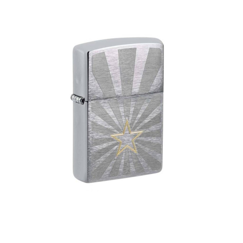 499 ZIPPO ZIPPO Star Designпокрытием Brushed Chrome 499 ZIPPO ZIPPO Star Designпокрытием Brushed Chrome