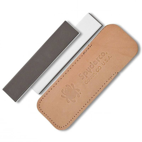 129 Spyderco Карманная точилка DOUBLE STUFF™ Pocket Stone Fine/Med Grit