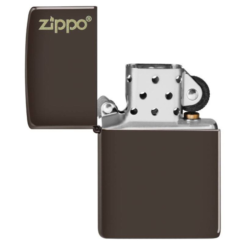 499 ZIPPO ЗажигалкаLogo Classic с покрытием Brown Matte фото 4 499 ZIPPO ЗажигалкаLogo Classic с покрытием Brown Matte фото 4