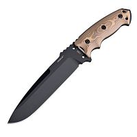 Нож с фиксированным клинком Hogue EX-F01 Black Cerakote